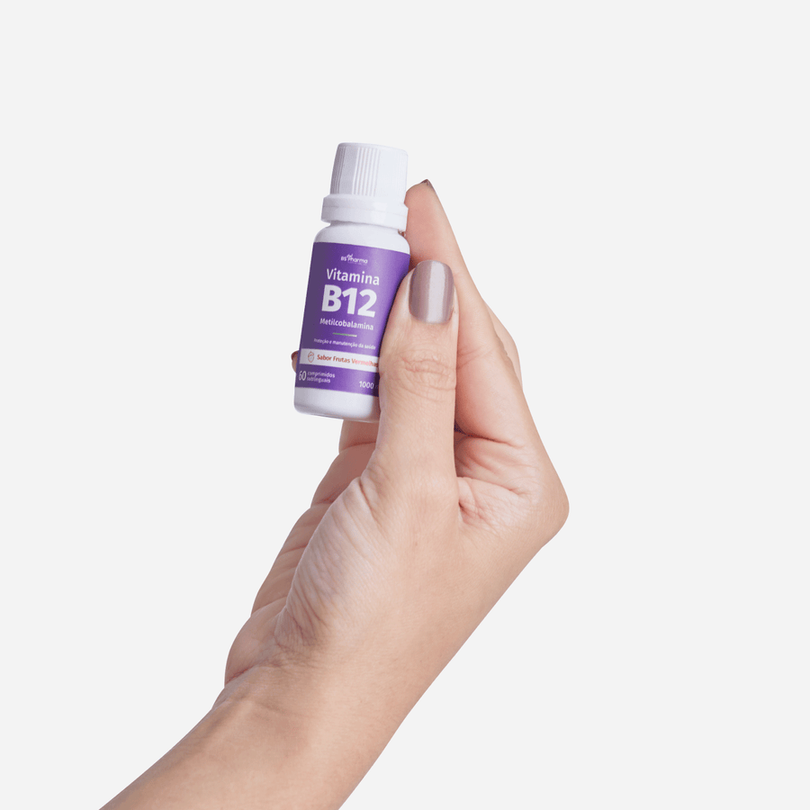 Frasco de Vitamina B12 Sublingual BS Pharma